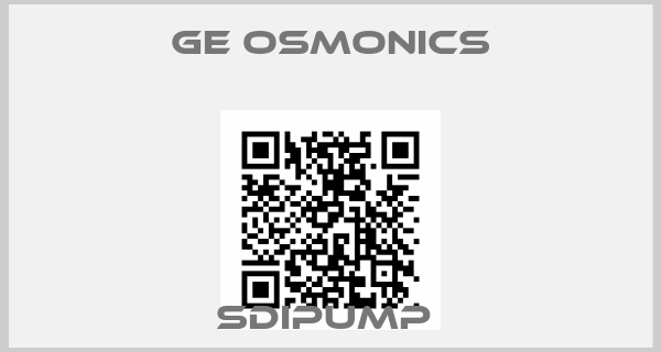 Ge Osmonics-SDIPUMP 