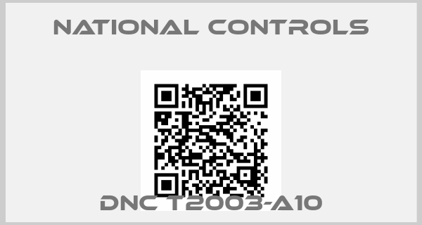 NATIONAL CONTROLS-DNC T2003-A10