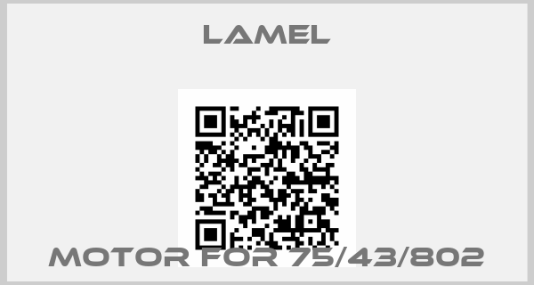 Lamel-motor for 75/43/802