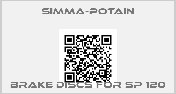 Simma-Potain-brake discs for SP 120