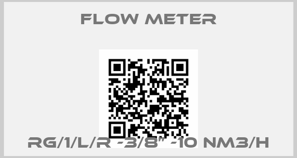 Flow Meter-RG/1/L/R -3/8” -10 Nm3/h