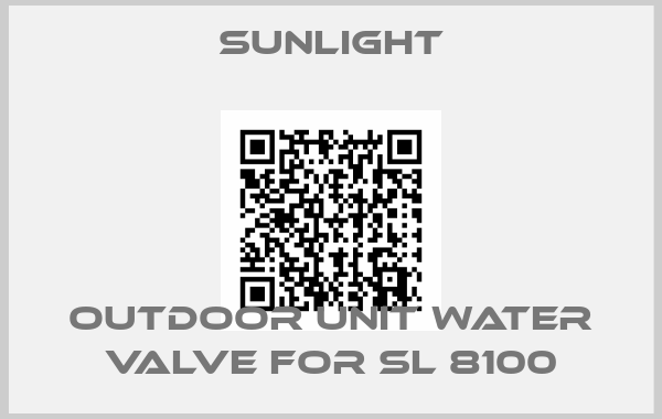 SUNLIGHT-outdoor unit water valve for SL 8100