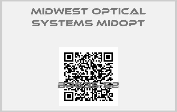 Midwest Optical Systems Midopt-BP635-52