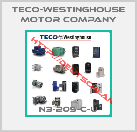 TECO-WESTINGHOUSE MOTOR COMPANY-N3-205-C-U