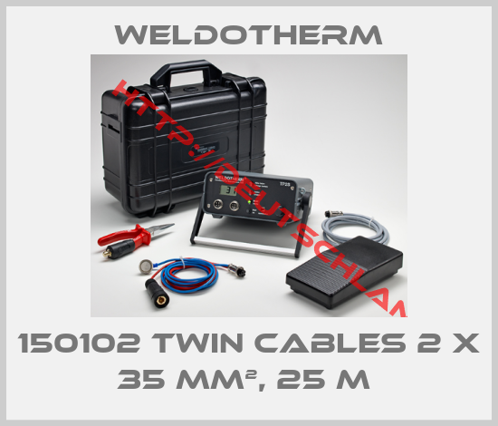 Weldotherm-150102 TWIN CABLES 2 X 35 MM², 25 M 