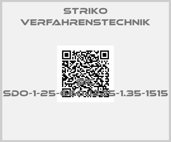 STRIKO Verfahrenstechnik-SIC SDO-1-25-660-1225-1.35-1515 