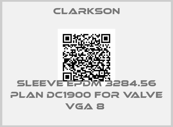 Clarkson-SLEEVE EPDM 3284.56 PLAN DC1900 FOR VALVE VGA 8 