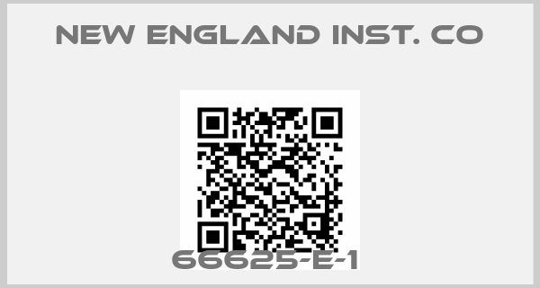 NEW ENGLAND INST. CO-66625-E-1 