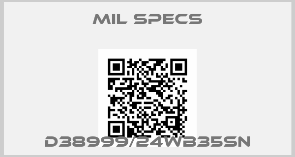 MIL SPECS-D38999/24WB35SN