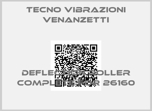 Tecno Vibrazioni Venanzetti-Deflection roller complete for 26160