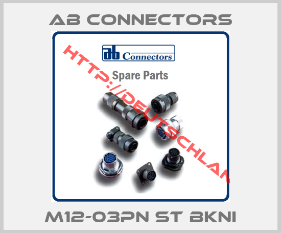 Ab Connectors-M12-03PN ST BKNi
