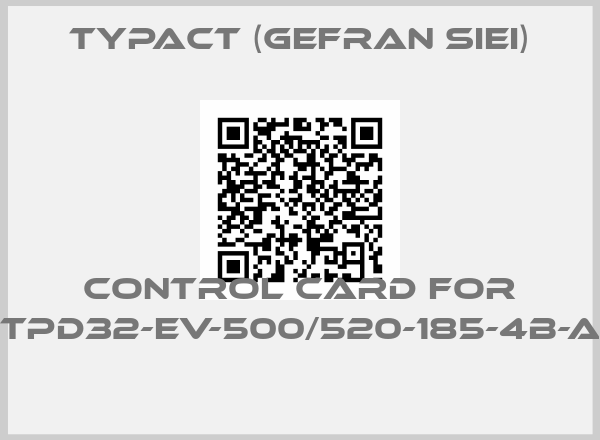 Typact (Gefran SIEI)-control card for TPD32-EV-500/520-185-4B-A 