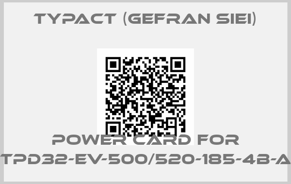 Typact (Gefran SIEI)-power card for TPD32-EV-500/520-185-4B-A