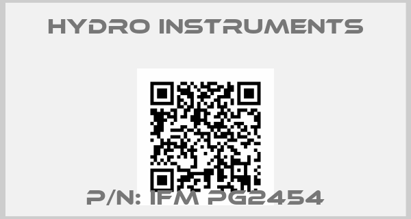 Hydro Instruments-P/N: IFM PG2454