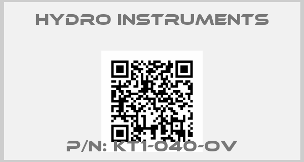 Hydro Instruments-P/N: KT1-040-OV