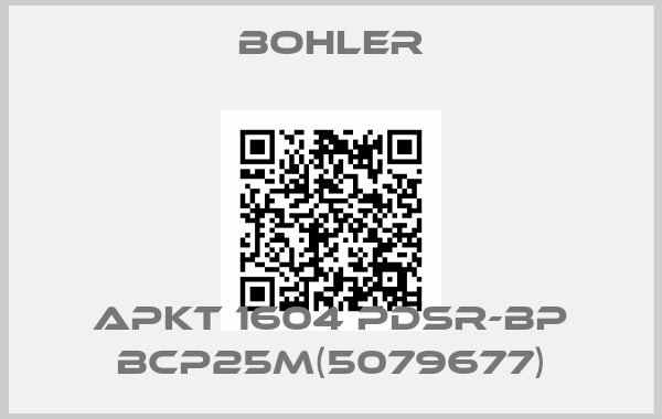 BOHLER-APKT 1604 PDSR-BP BCP25M(5079677)