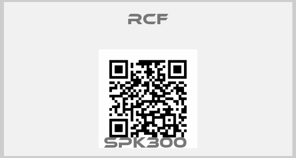 Rcf-SPK300 