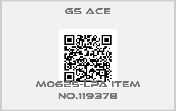 GS ACE-M0625-LPA Item no.119378