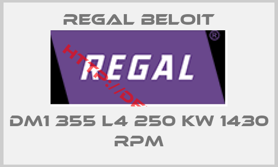Regal Beloit- DM1 355 L4 250 KW 1430 RPM