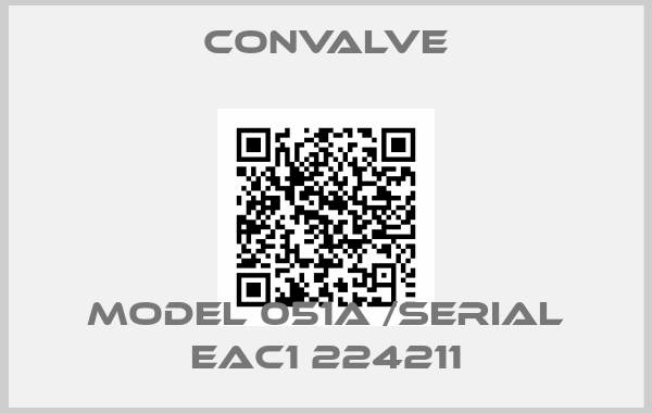 Convalve-MODEL 051A /SERIAL EAC1 224211