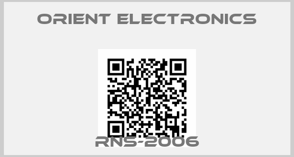 ORIENT ELECTRONICS-RNS-2006