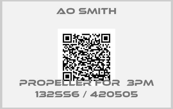 AO Smith-propeller for  3PM 132SS6 / 420505
