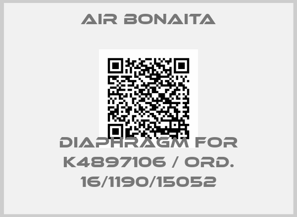 Air Bonaita-diaphragm for K4897106 / ord. 16/1190/15052
