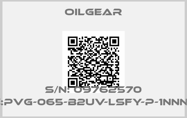 Oilgear-S/N: 09762570 Type:PVG-065-B2UV-LSFY-P-1NNNN/871