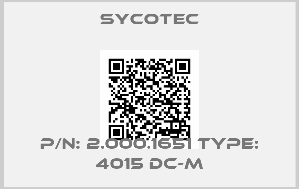 SycoTec-P/N: 2.000.1651 Type: 4015 DC-M