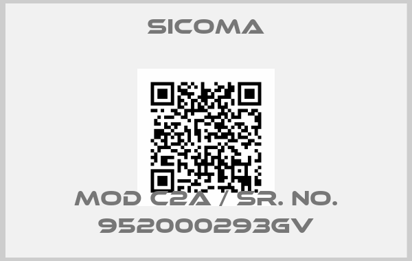 SICOMA-MOD C2A / SR. NO. 952000293GV