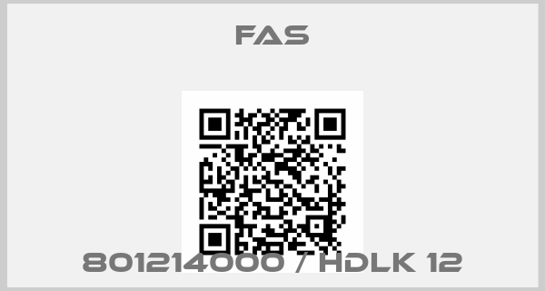 Fas-801214000 / HDLK 12