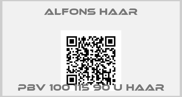ALFONS HAAR-PBV 100 115 90 U HAAR