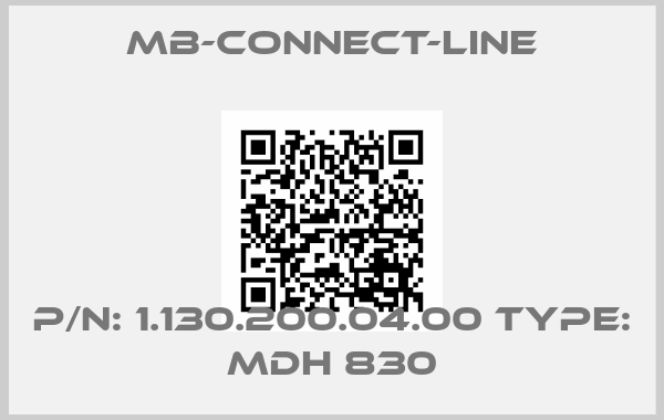 mb-connect-line-P/N: 1.130.200.04.00 Type: MDH 830