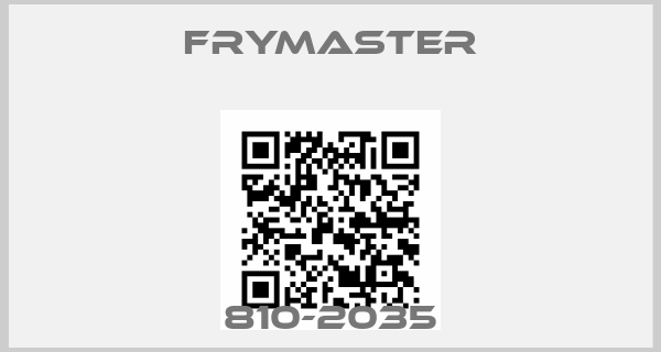 FRYMASTER-810-2035
