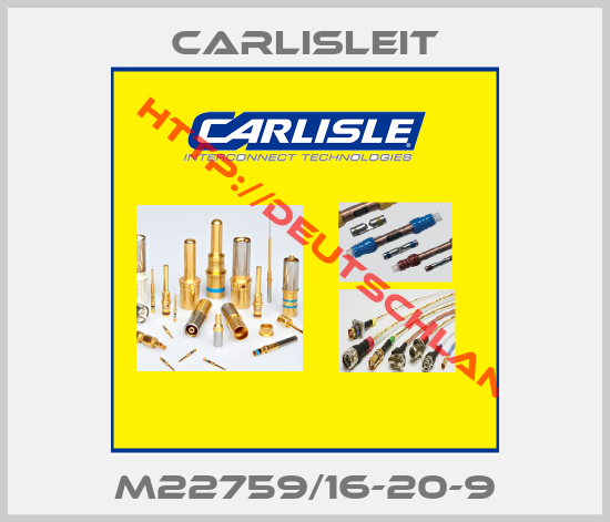 CarlisleIT-M22759/16-20-9