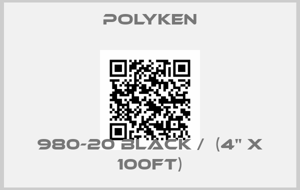 POLYKEN-980-20 Black /  (4" x 100ft)