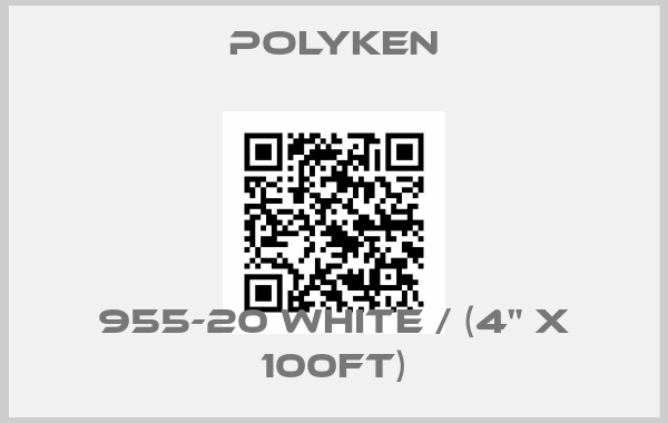 POLYKEN-955-20 White / (4" x 100ft)