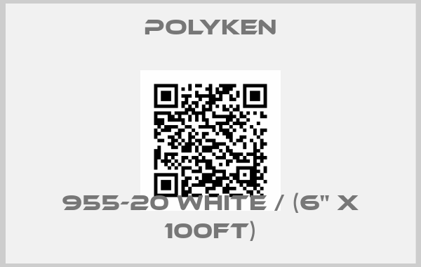 POLYKEN-955-20 White / (6" x 100ft)