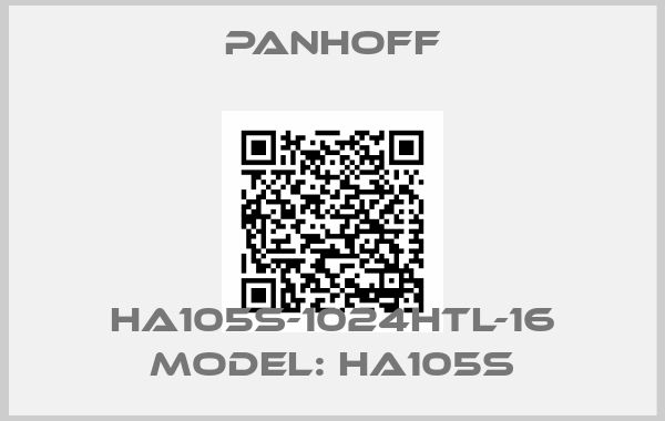 PANHOFF-HA105S-1024HTL-16 Model: HA105S