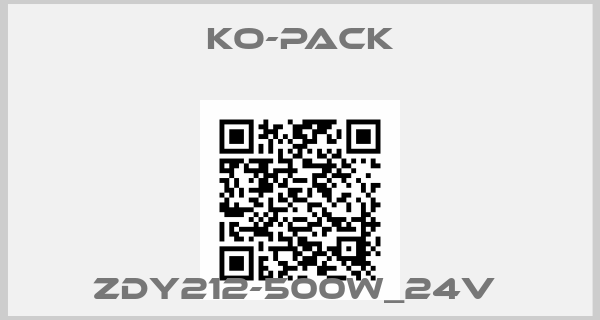 KO-PACK-           ZDY212-500W_24V 