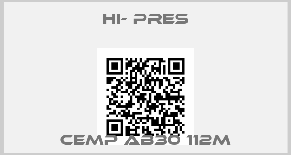 HI- PRES-CEMP AB30 112M