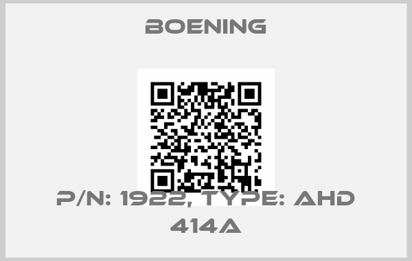 Boening-P/N: 1922, Type: AHD 414A