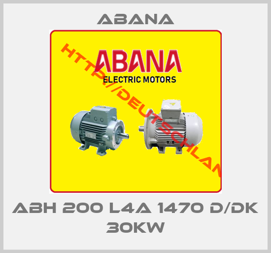 ABANA-ABH 200 L4A 1470 D/DK 30KW