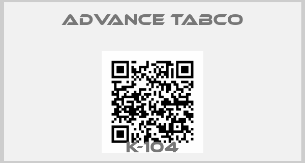 ADVANCE TABCO-K-104