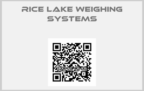 RICE LAKE WEIGHING SYSTEMS-12499