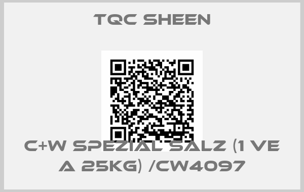 tqc sheen-C+W Spezial Salz (1 VE a 25kg) /CW4097