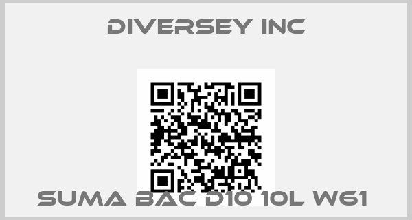 Diversey Inc-SUMA BAC D10 10L W61 