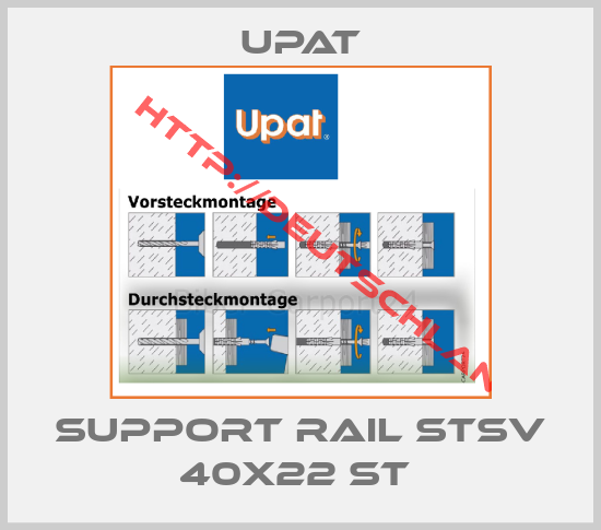 Upat-SUPPORT RAIL STSV 40X22 ST 