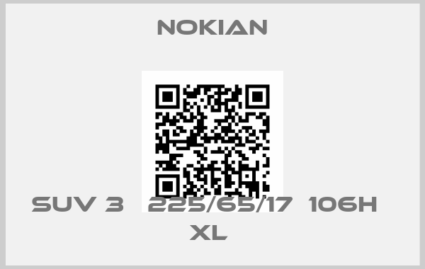 Nokian-SUV 3   225/65/17  106H   XL 