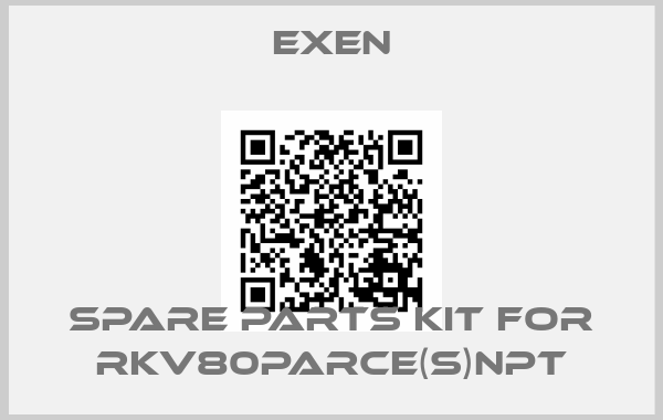 Exen-SPARE PARTS KIT FOR RKV80PARCE(S)NPT